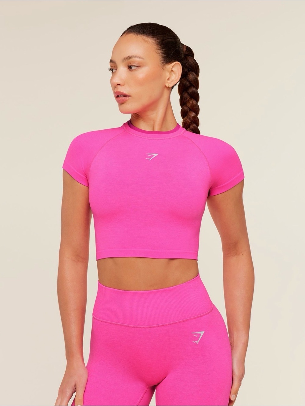 Gymshark Interval Seamless Short Sleeve Crop Top - Picture 4 of 6